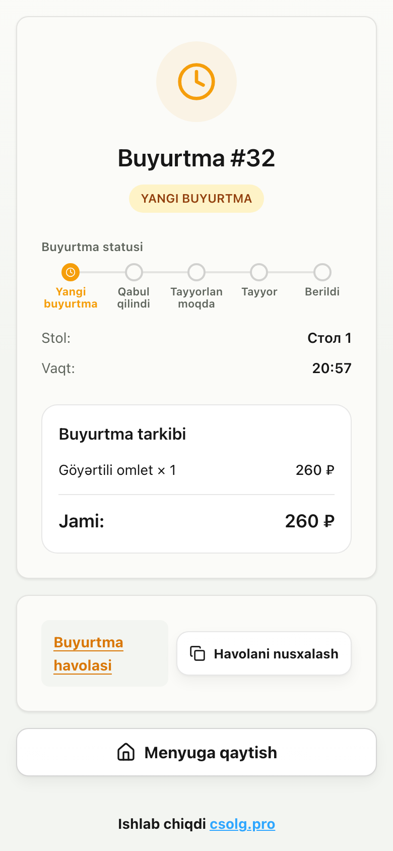 Qonaq statusu görür